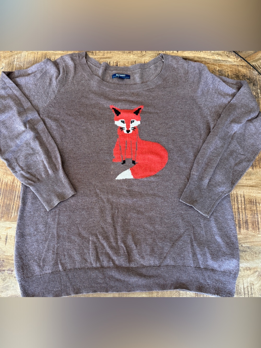 Vintage Old Navy Fox Sweater! Size Large